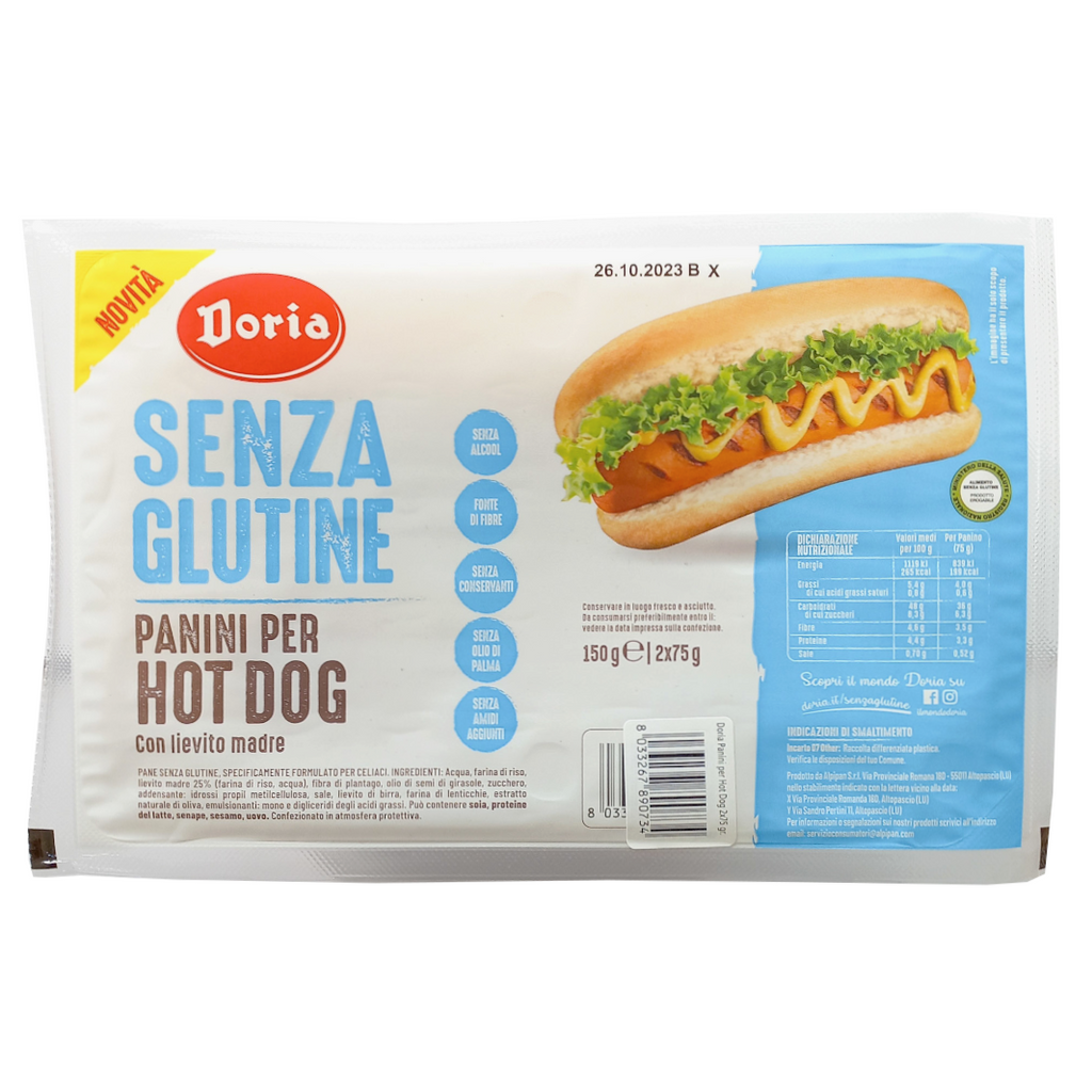 Doria Panini per Hot Dog 150gr