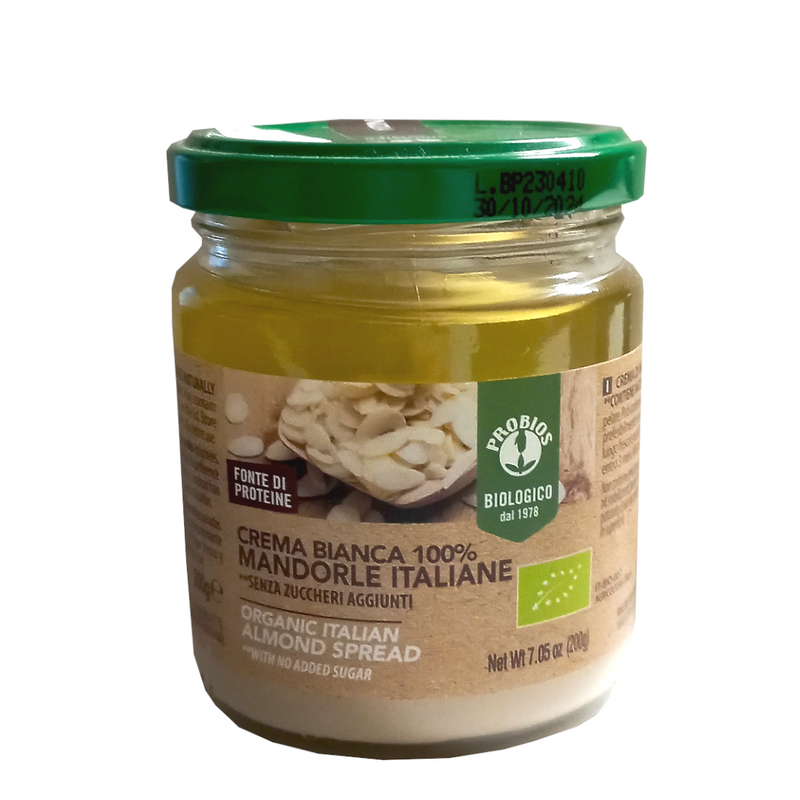 Probios Crema Bianca di mandorle Italiane 100% Bio 200 gr