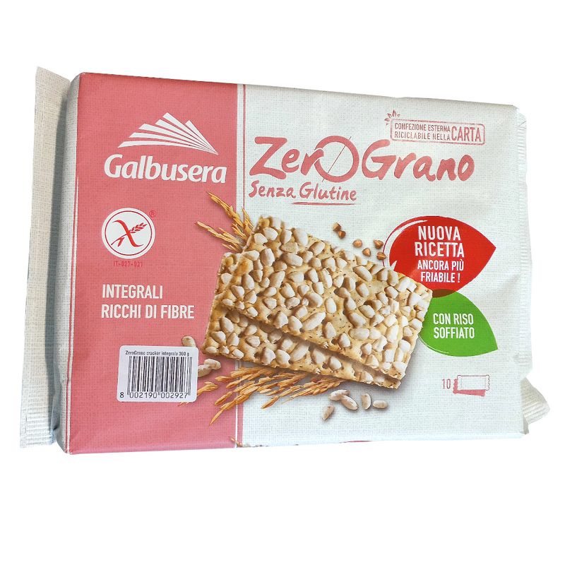 Galbusera Zerograno Whole Wheat Crackers